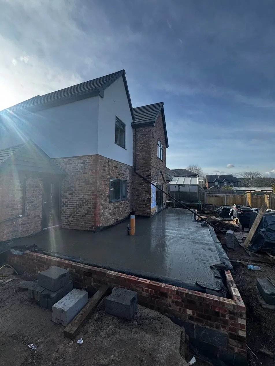 Extension groundworks in progress